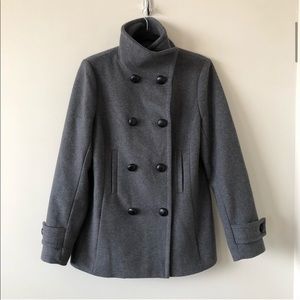 Aritiza “Howell” Wool/Cashmere Dark Grey Peacoat